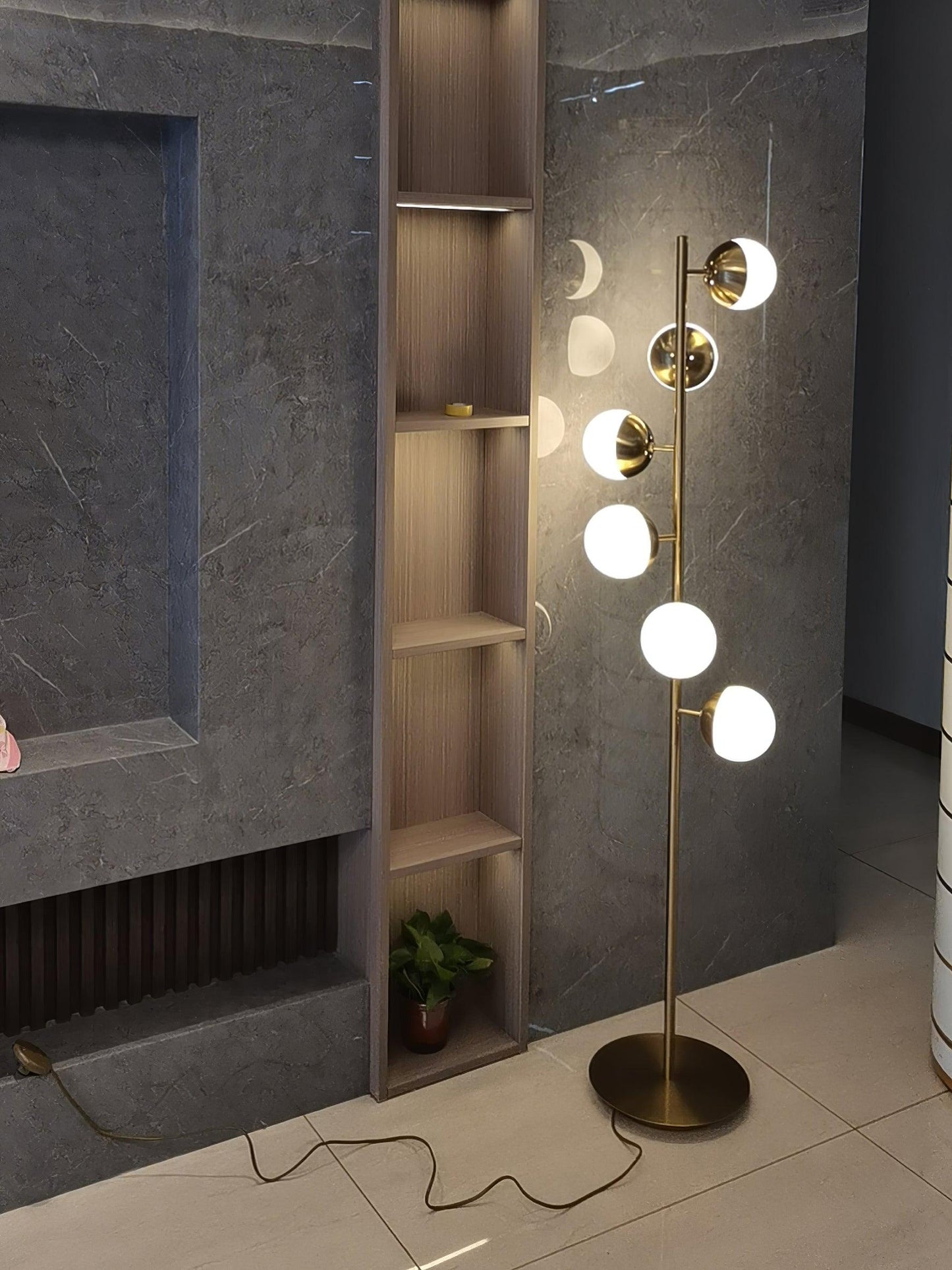 Lampe Arbre LED Doppler – Élégance Moderne avec Boules en Verre