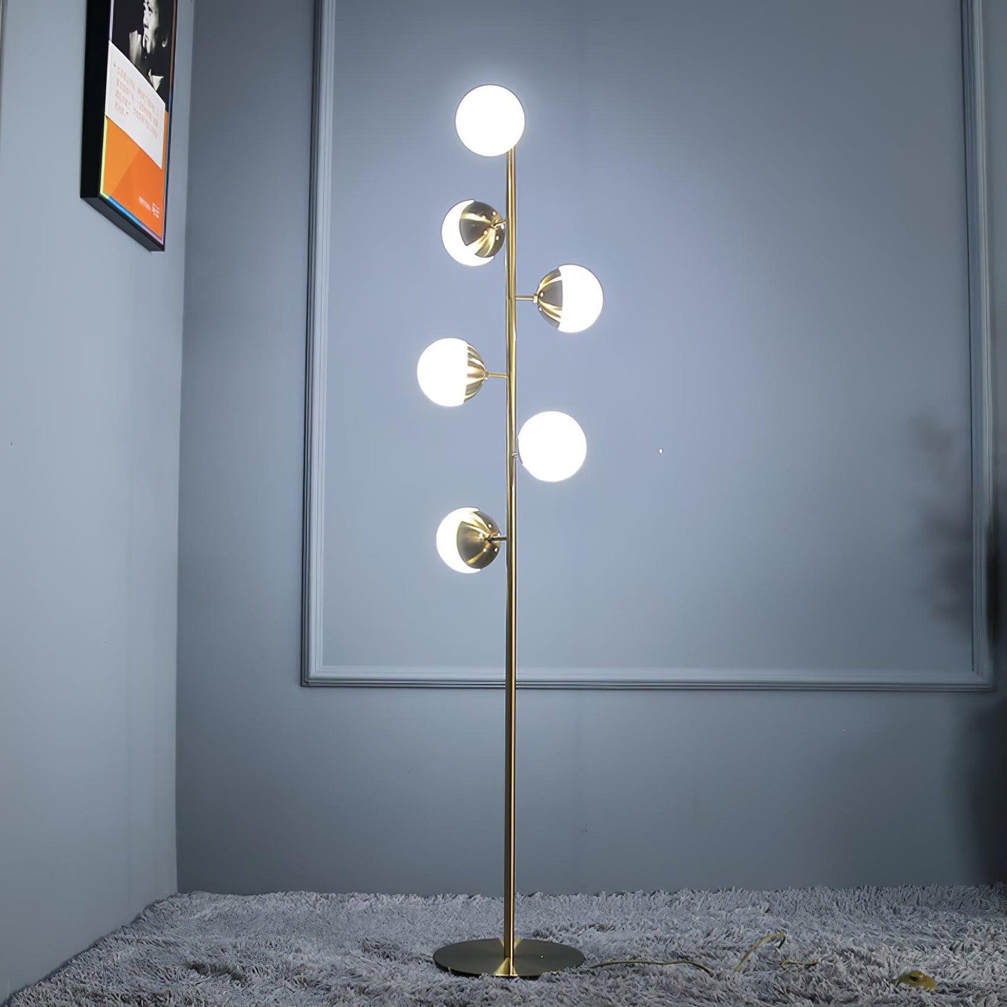 Lampe Arbre LED Doppler – Élégance Moderne avec Boules en Verre