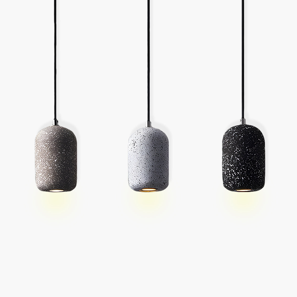 Lampe Pendante Ferro Industrielle en Zement et Verre - Éclairage Moderne pour Intérieur