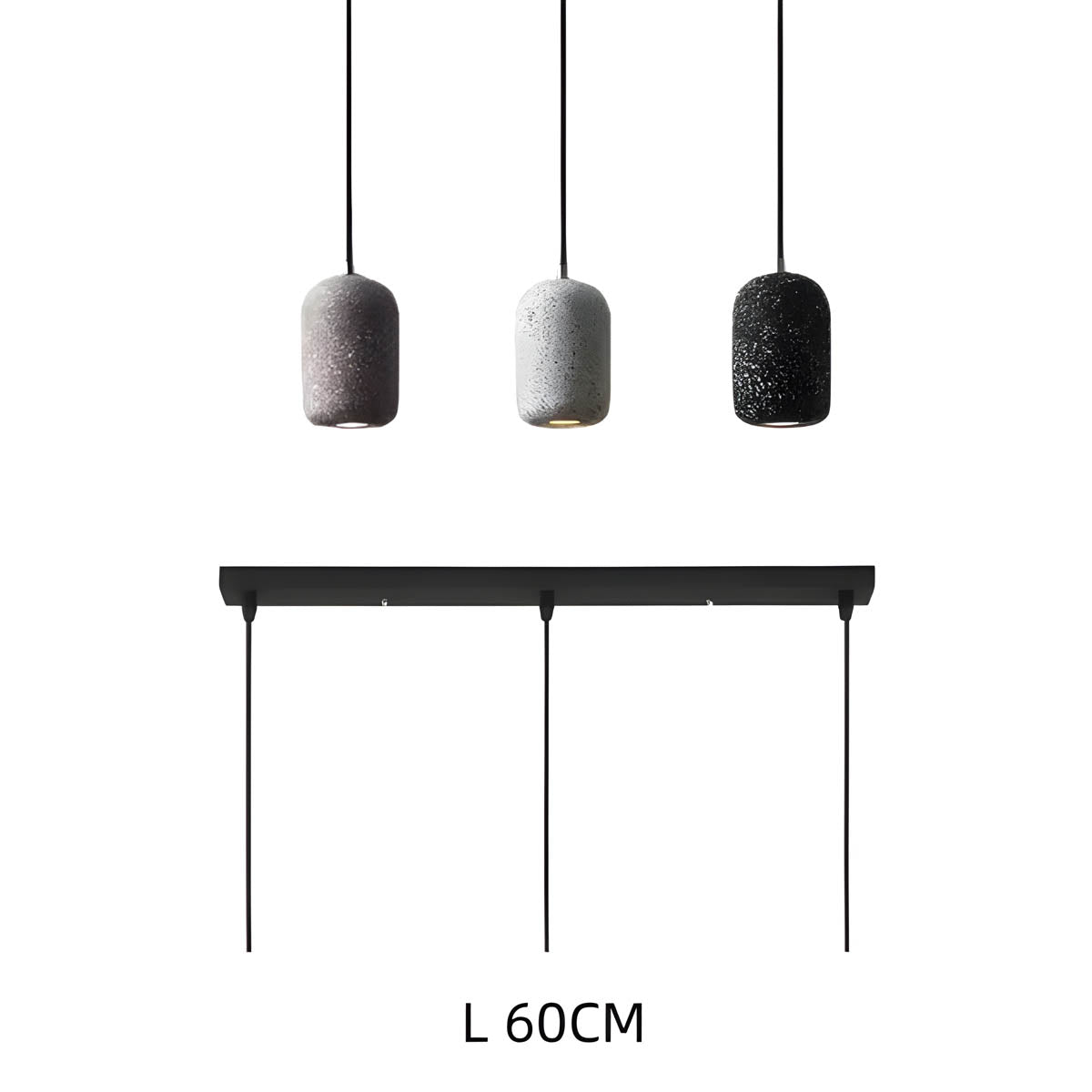 Lampe Pendante Ferro Industrielle en Zement et Verre - Éclairage Moderne pour Intérieur