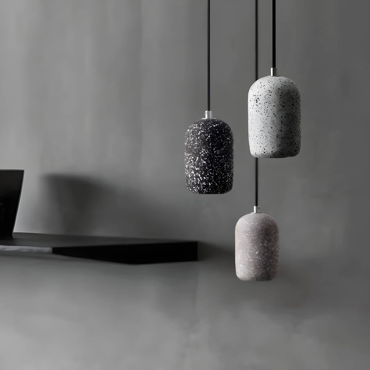 Lampe Pendante Ferro Industrielle en Zement et Verre - Éclairage Moderne pour Intérieur