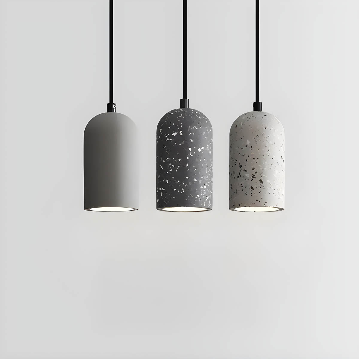 Suspension Moderne en Béton FORGI - Lampe Industrielle LED Design
