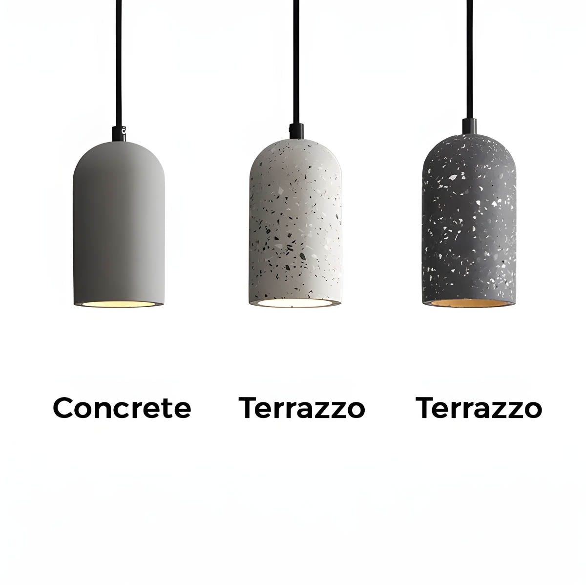 Suspension Moderne en Béton FORGI - Lampe Industrielle LED Design