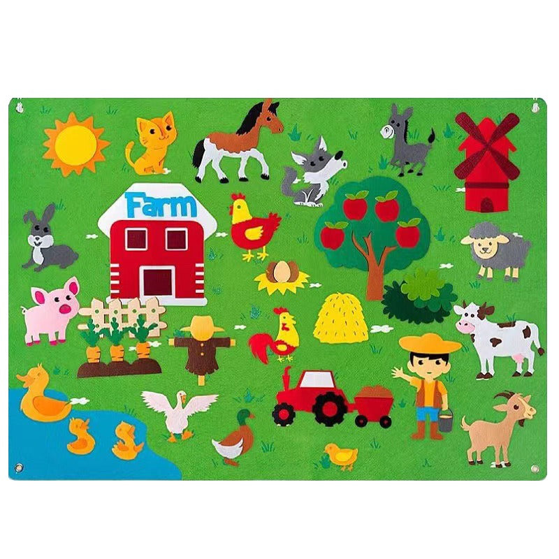 Set de Jeu en Feutrine FantasieVilt – Jouet Éducatif Créatif pour Enfants (2 à 5 ans)