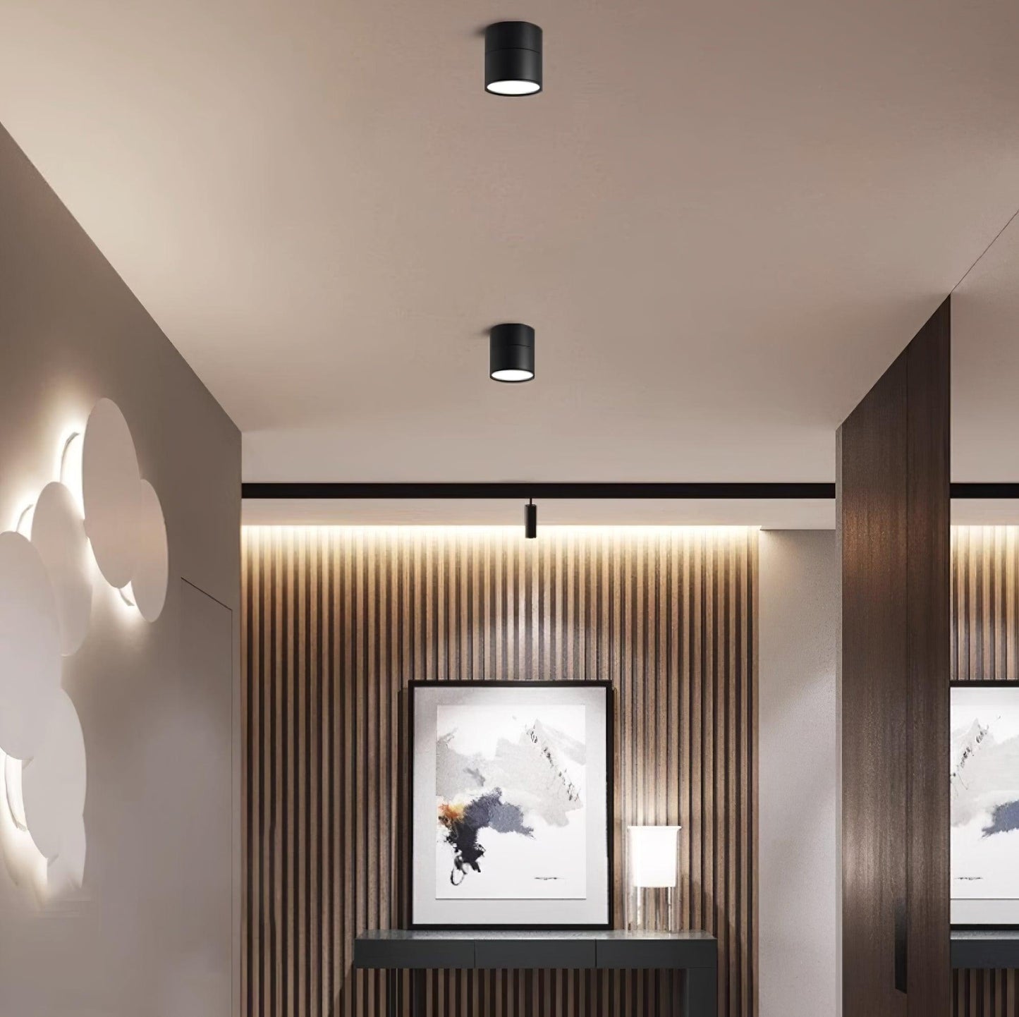 Lampe Plafonnier Surface LED Réglable - Éclairage Moderne pour Œuvres d'Art