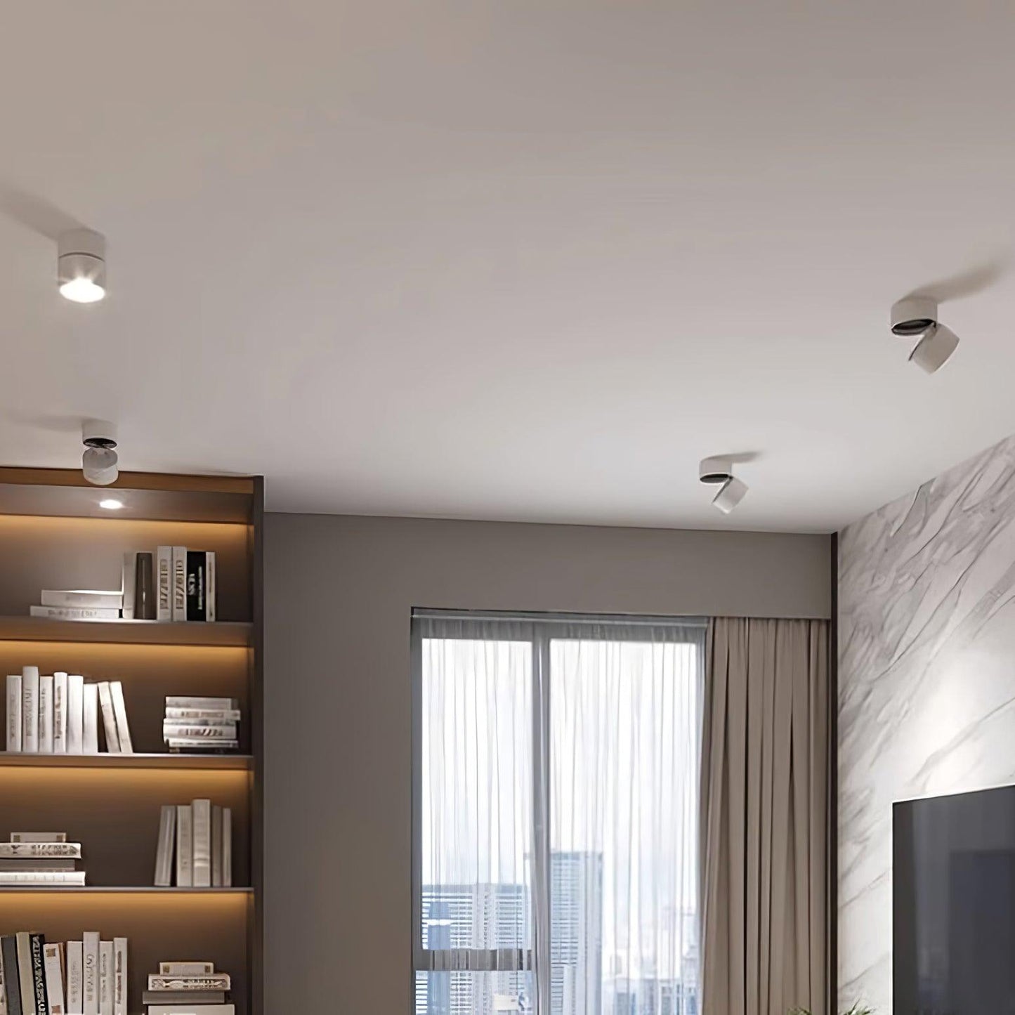 Lampe Plafonnier Surface LED Réglable - Éclairage Moderne pour Œuvres d'Art