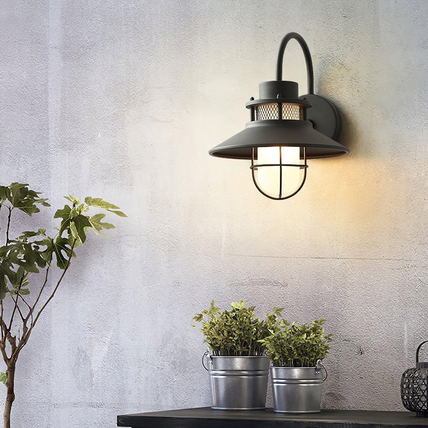 Lampe Extérieure Felix Industrielle LED - Éclairage Résistant aux Intempéries pour Terrasse