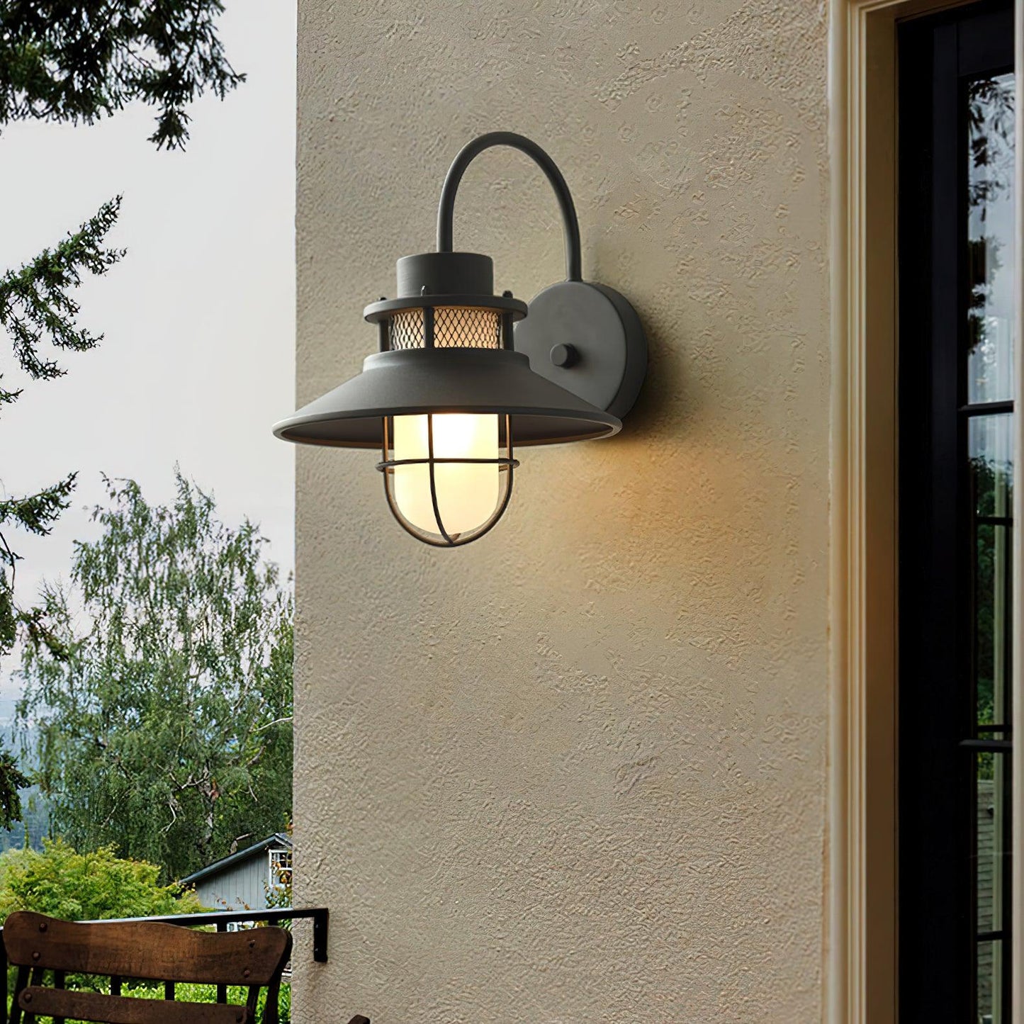Lampe Extérieure Felix Industrielle LED - Éclairage Résistant aux Intempéries pour Terrasse