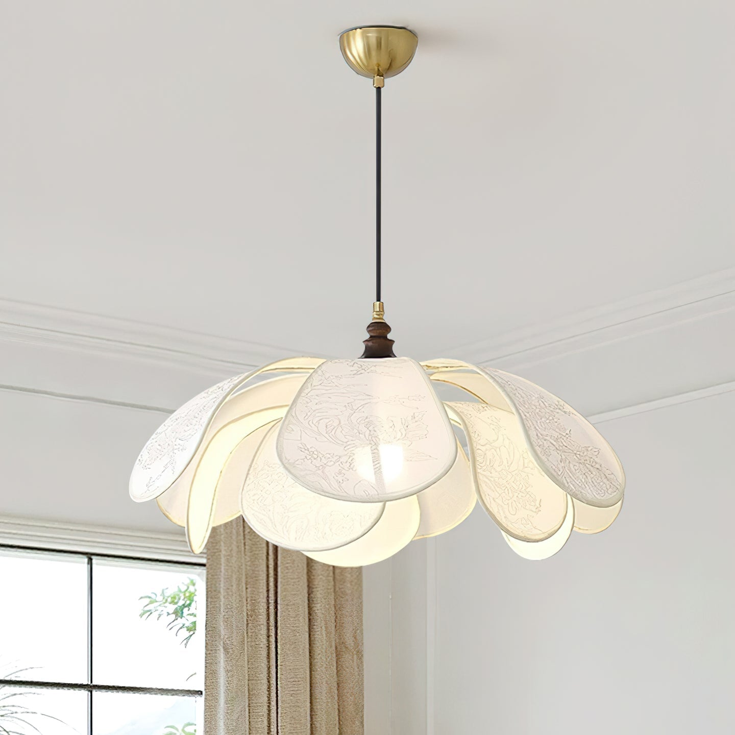 Florina Pendelleuchte – Elegante Blumen-Inspiration, Modernes Design, E26/E27 Fassung, LED Kompatibel