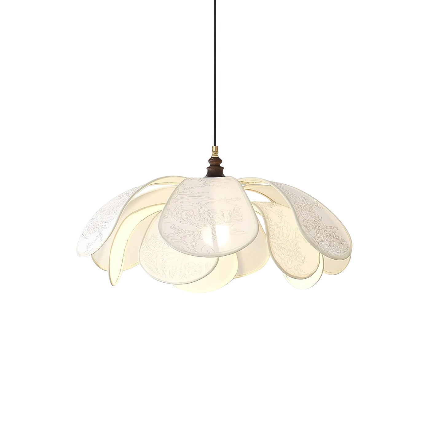 Florina Pendelleuchte – Elegante Blumen-Inspiration, Modernes Design, E26/E27 Fassung, LED Kompatibel