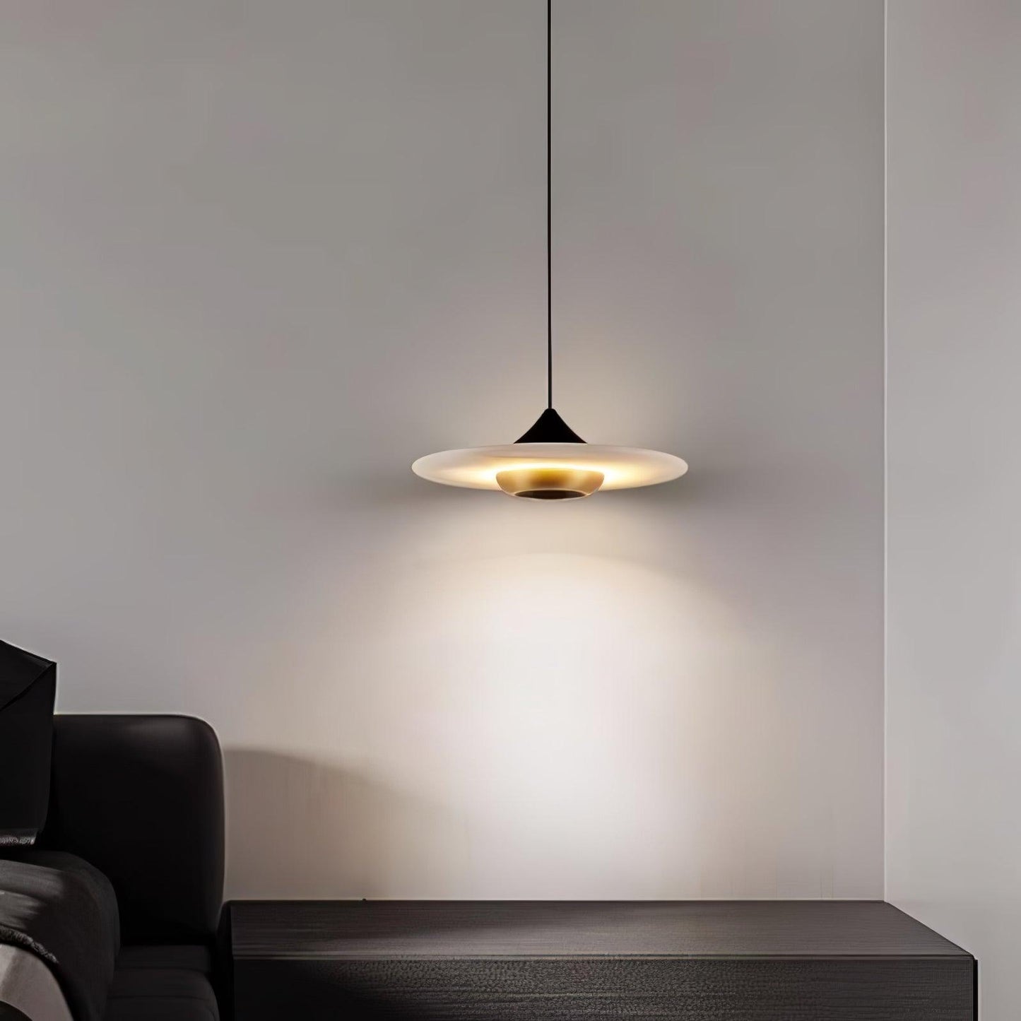 Suspension MarbleGlow – Design Moderne & Éclairage LED Intégré