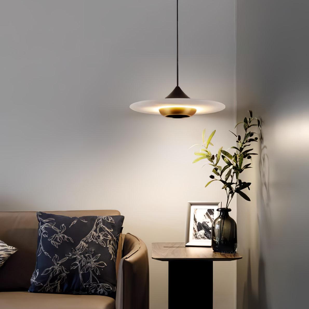 Suspension MarbleGlow – Design Moderne & Éclairage LED Intégré