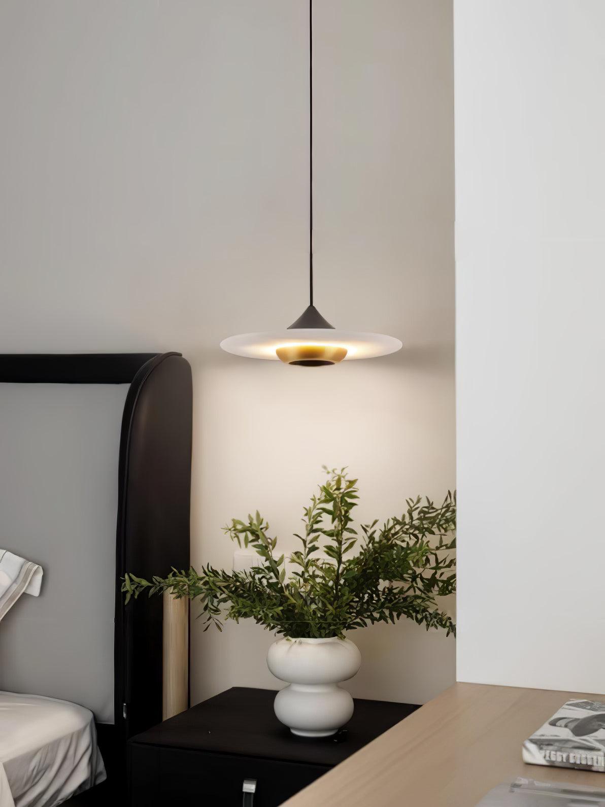 Suspension MarbleGlow – Design Moderne & Éclairage LED Intégré