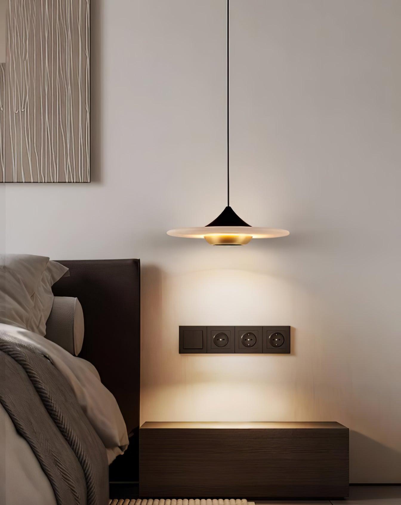 Suspension MarbleGlow – Design Moderne & Éclairage LED Intégré