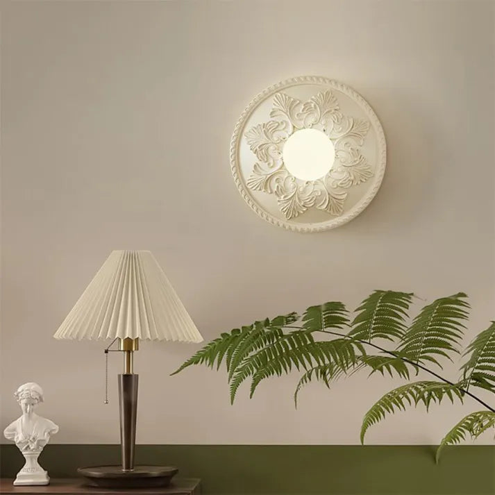 Applique Murale Moderne "Milchkaffee" en Résine et Verre – Élégance Contemporaine