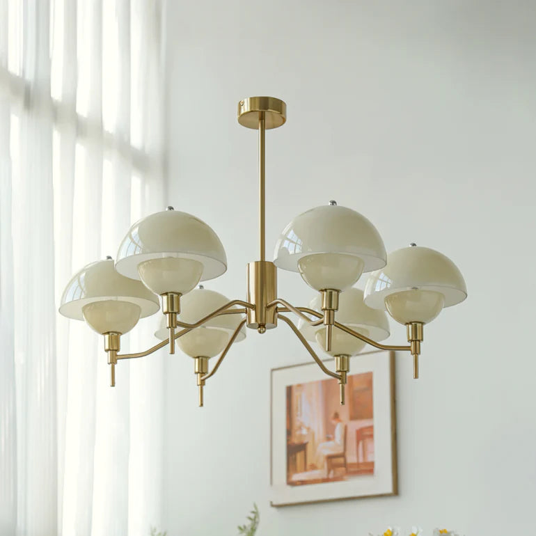 Lustre French Bubble Cream - Élégance Française en Cristal et Verre