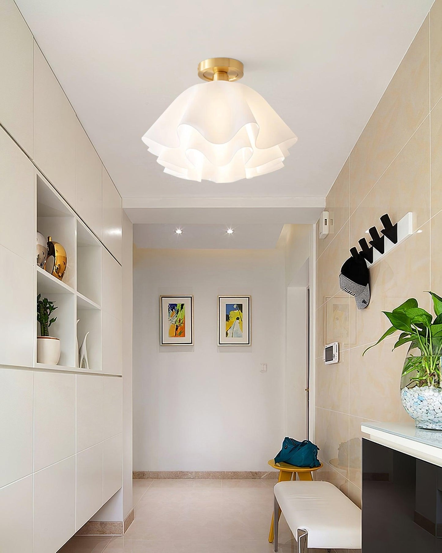 Plafonnier Moderne en Cuivre - Design Élégant et Raffiné pour Votre Intérieur