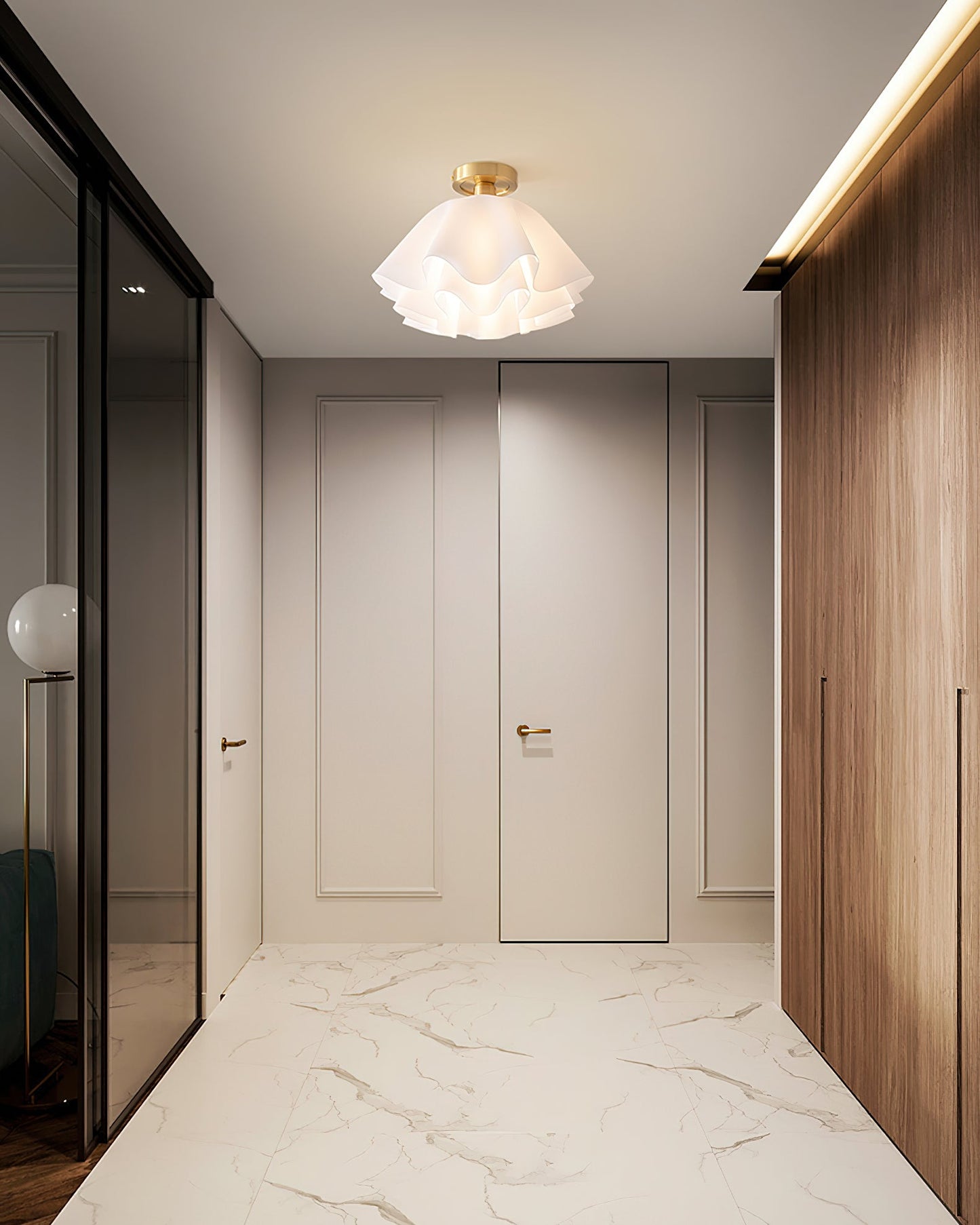 Plafonnier Moderne en Cuivre - Design Élégant et Raffiné pour Votre Intérieur