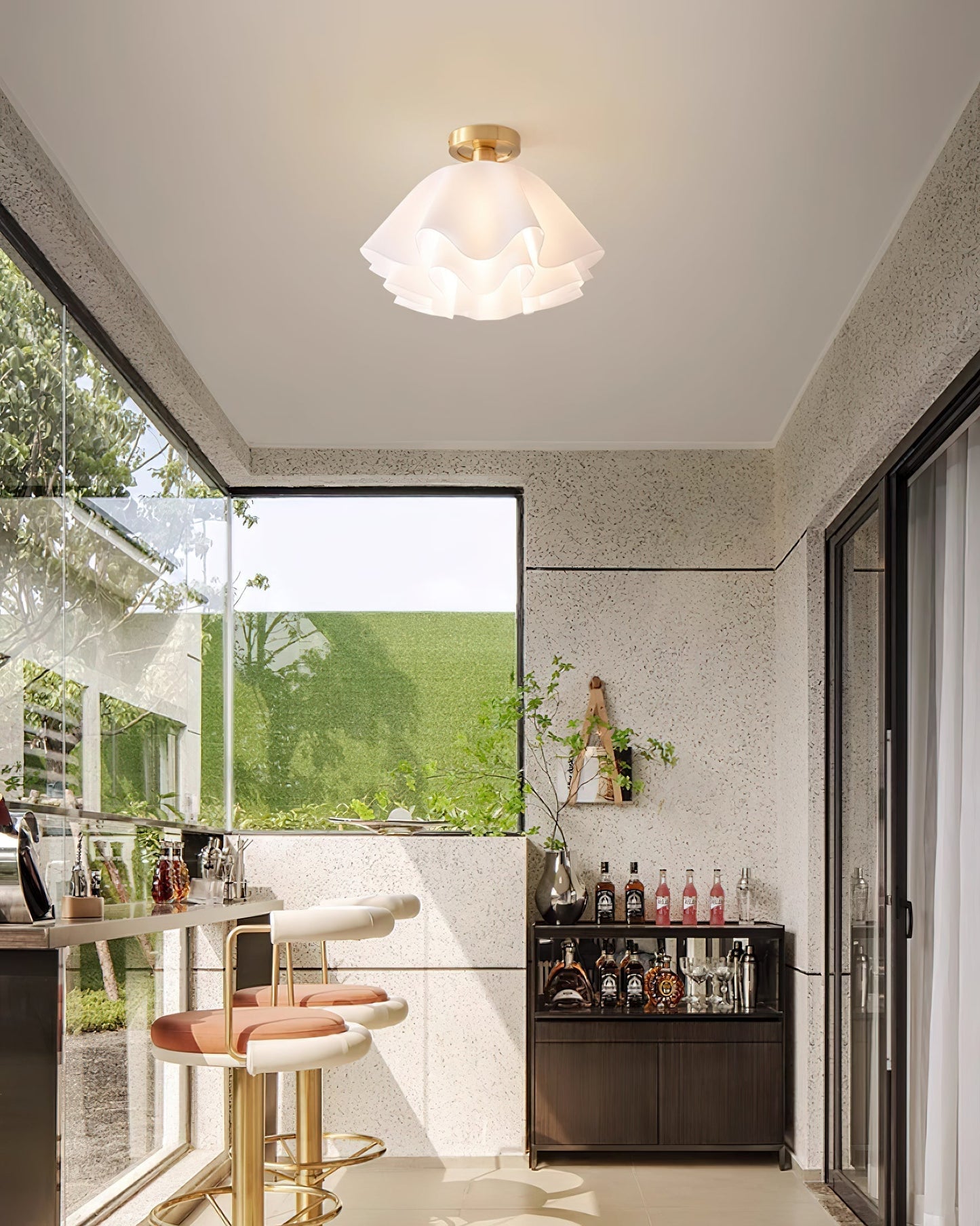 Plafonnier Moderne en Cuivre - Design Élégant et Raffiné pour Votre Intérieur