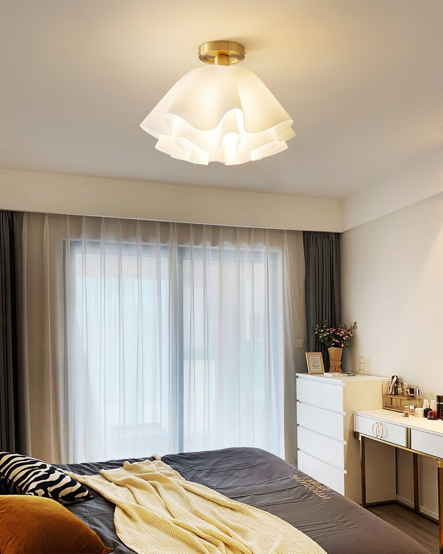 Plafonnier Moderne en Cuivre - Design Élégant et Raffiné pour Votre Intérieur
