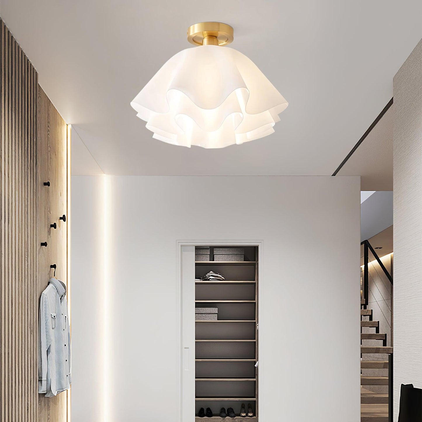 Plafonnier Moderne en Cuivre - Design Élégant et Raffiné pour Votre Intérieur