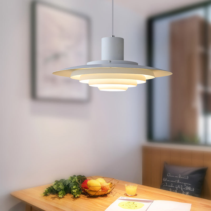 Suspension LED Moderne en Fer et Aluminium - Lampe Design Scandinave