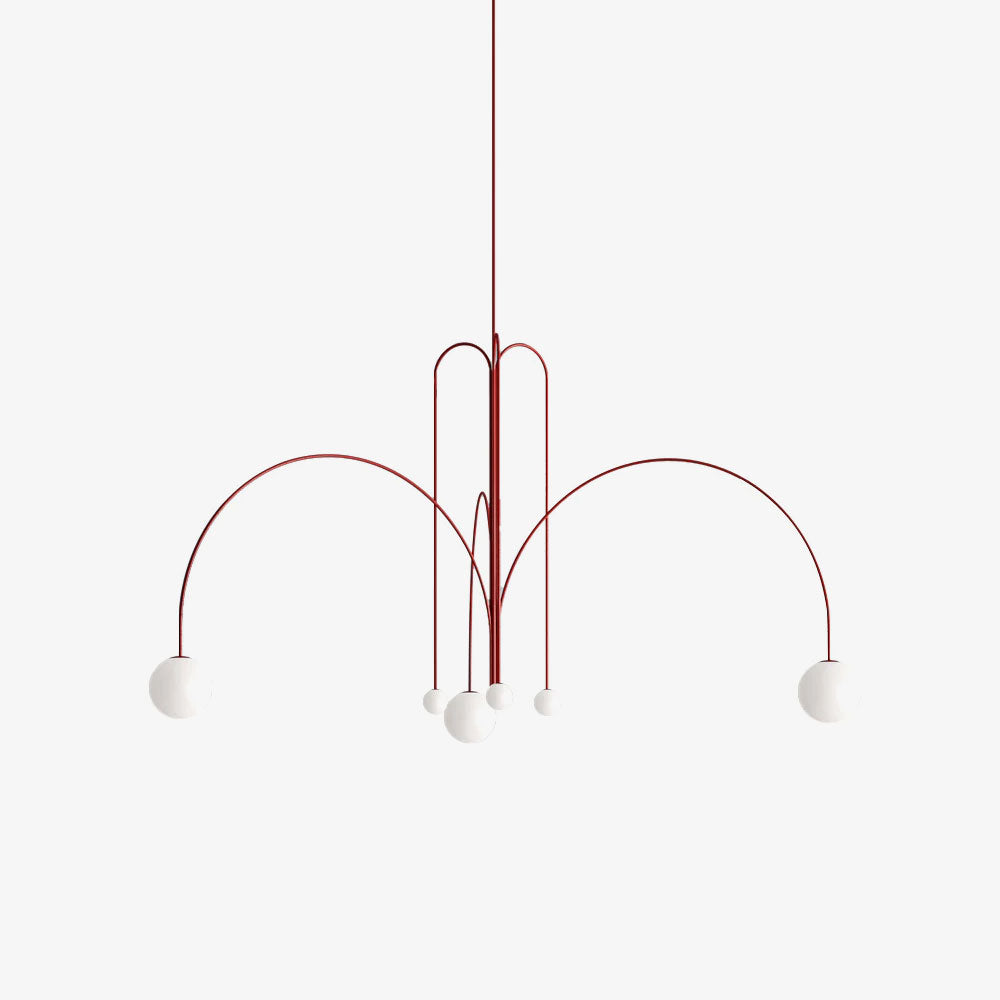 Suspension Gran Finale - Luminaire Élégant en Métal et Verre avec Design Audacieux