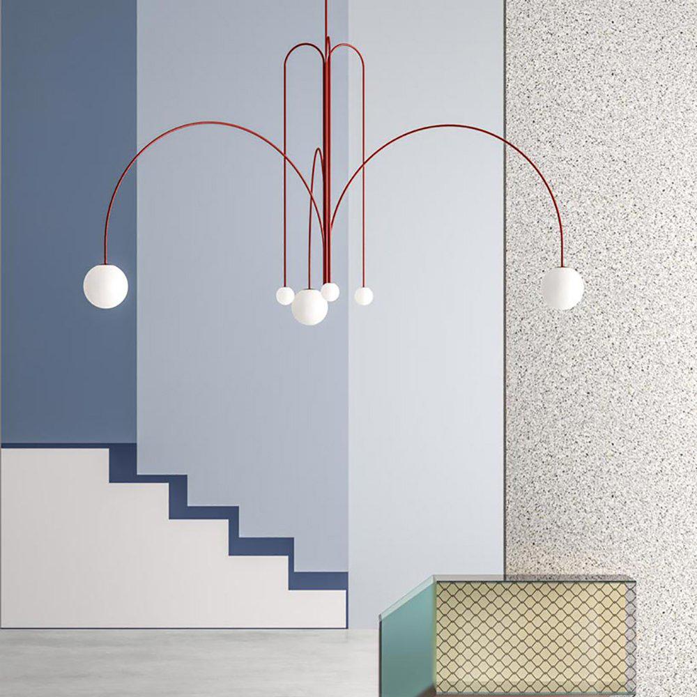 Suspension Gran Finale - Luminaire Élégant en Métal et Verre avec Design Audacieux