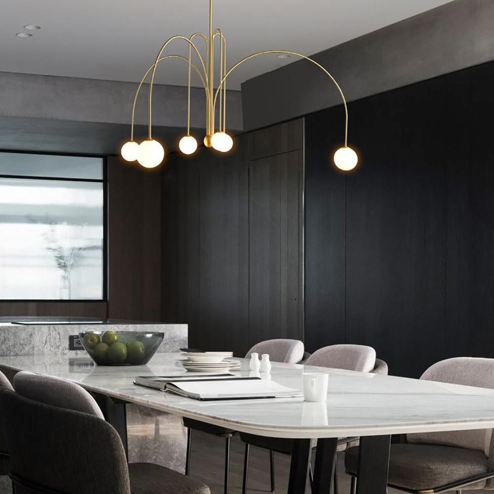 Suspension Gran Finale - Luminaire Élégant en Métal et Verre avec Design Audacieux