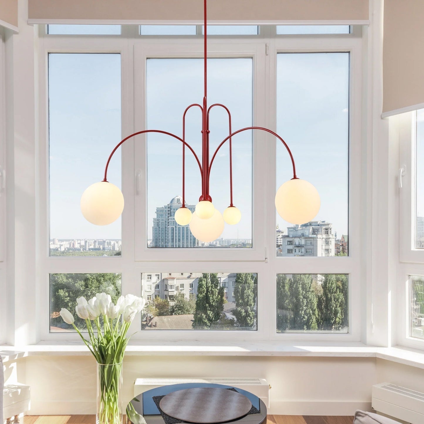 Suspension Gran Finale - Luminaire Élégant en Métal et Verre avec Design Audacieux