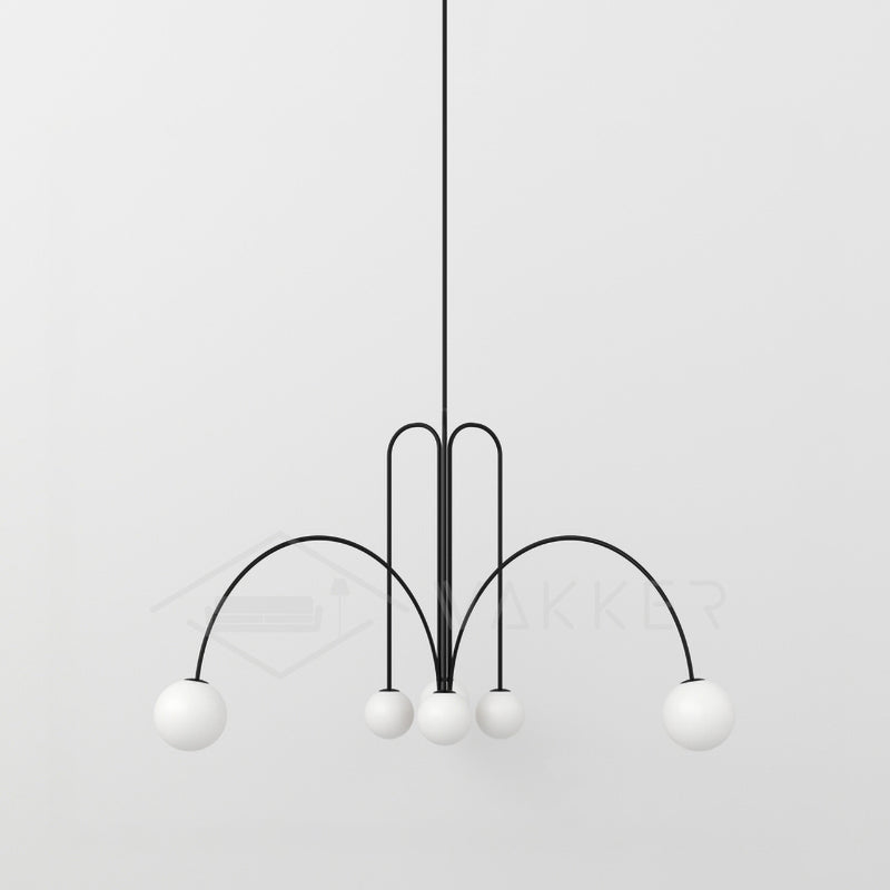 Suspension Gran Finale - Luminaire Élégant en Métal et Verre avec Design Audacieux