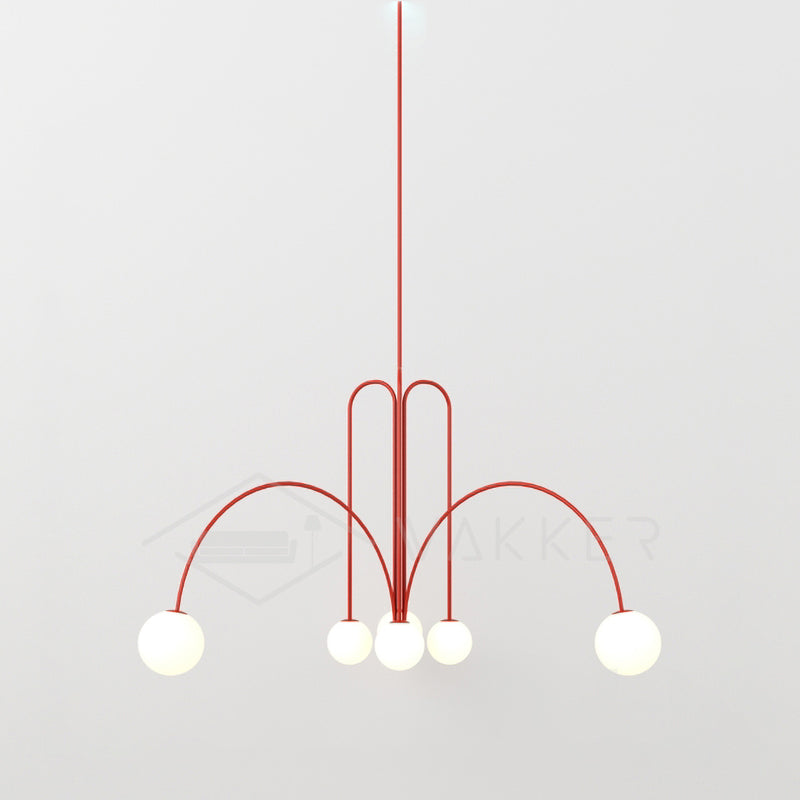 Suspension Gran Finale - Luminaire Élégant en Métal et Verre avec Design Audacieux