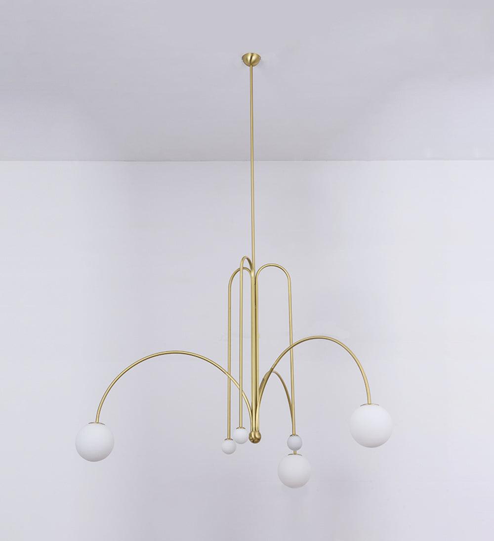 Suspension Gran Finale - Luminaire Élégant en Métal et Verre avec Design Audacieux