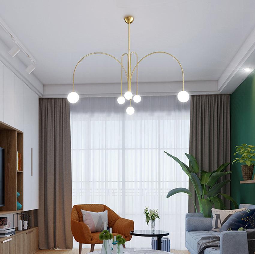 Suspension Gran Finale - Luminaire Élégant en Métal et Verre avec Design Audacieux