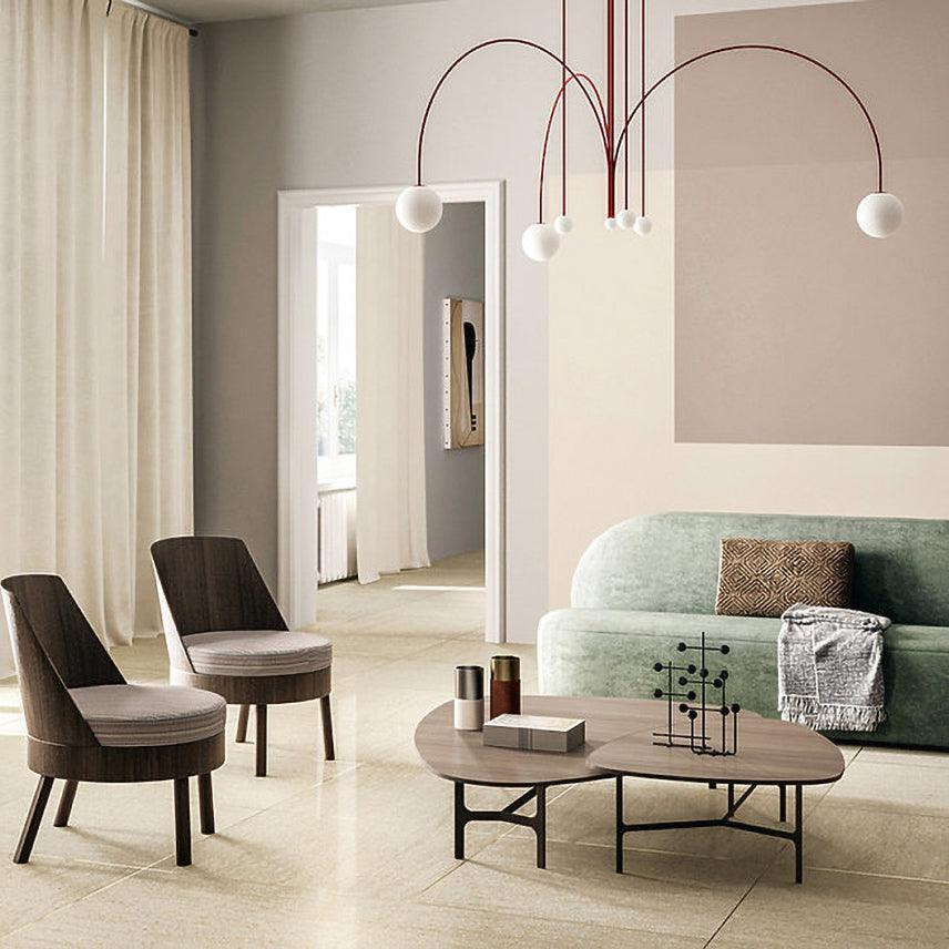 Suspension Gran Finale - Luminaire Élégant en Métal et Verre avec Design Audacieux