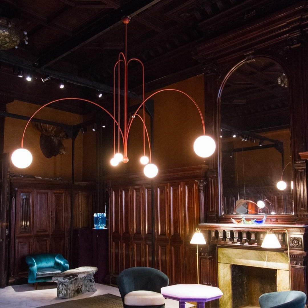 Suspension Gran Finale - Luminaire Élégant en Métal et Verre avec Design Audacieux
