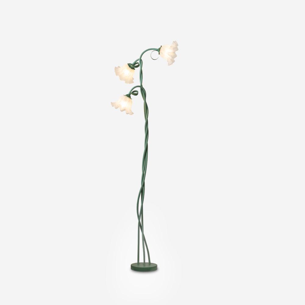 Lampadaire Calla Flowers – Éclairage Élégant avec Fleurs Blanches et Design Raffiné