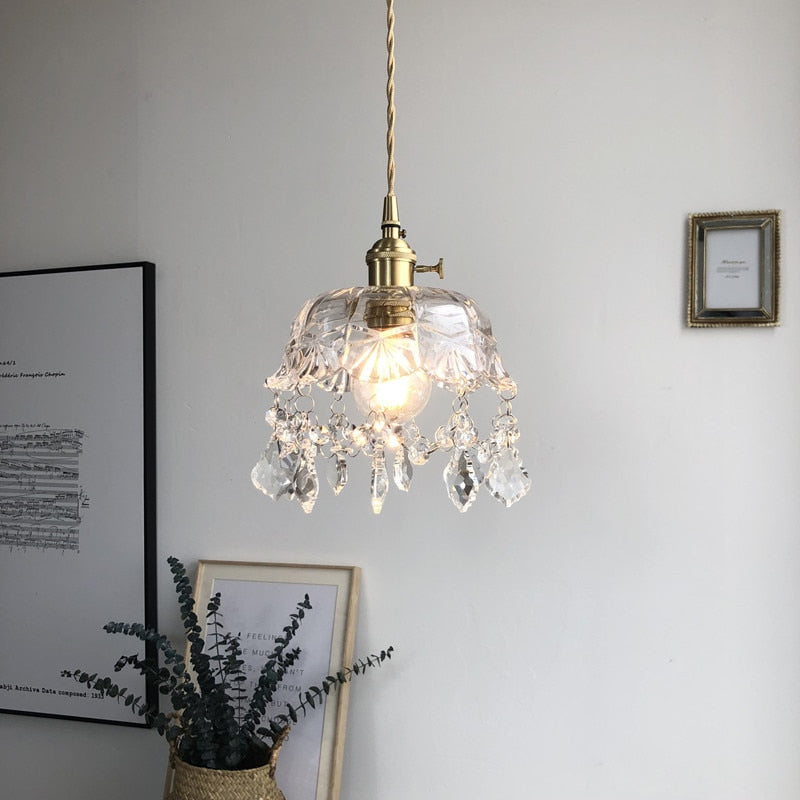 Suspension en Cristal Transparent Raysis - Élégance et Raffinement