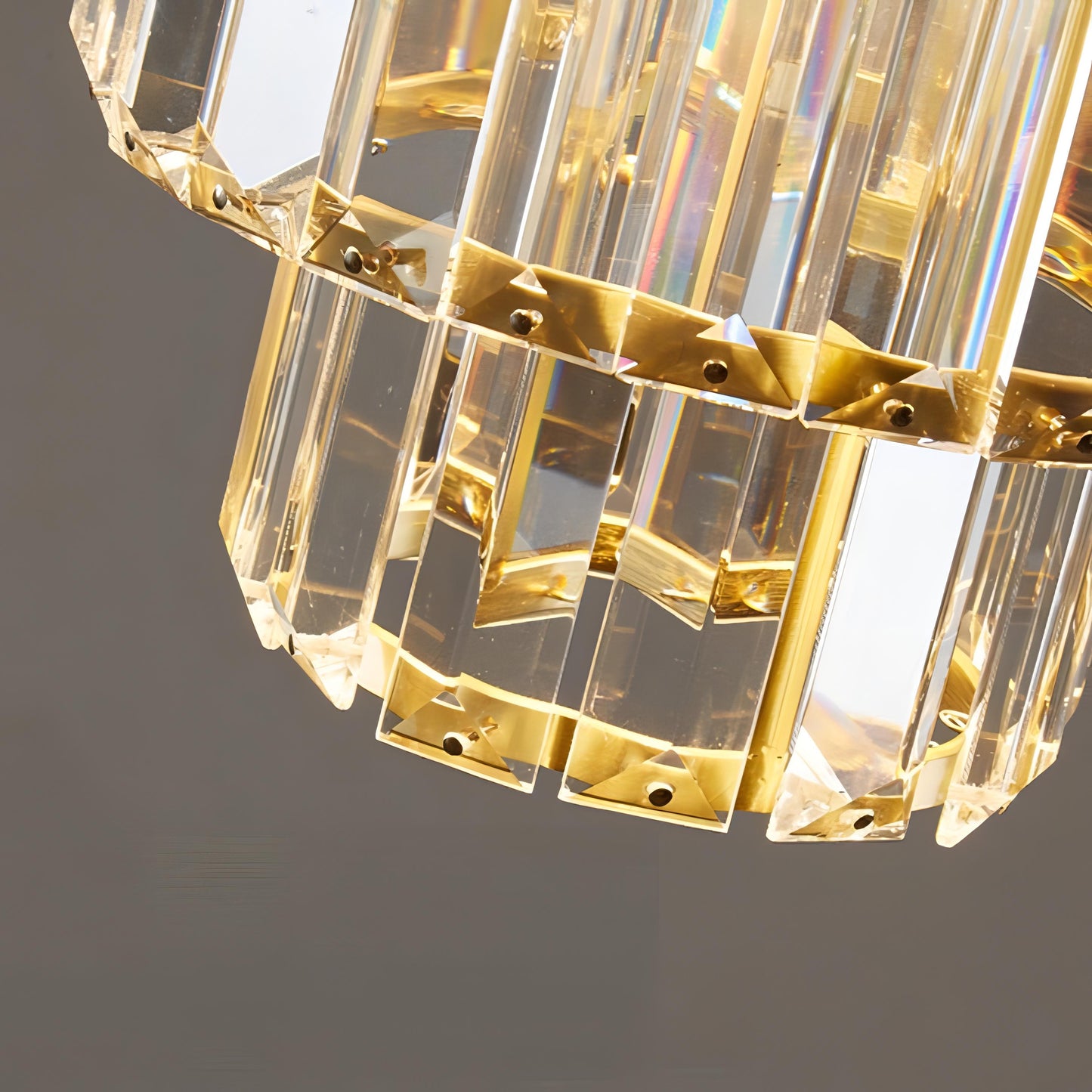 Lampe Plafonnier Cristal en Verre Fernando - Éclairage Élégant pour Hall et Lobby