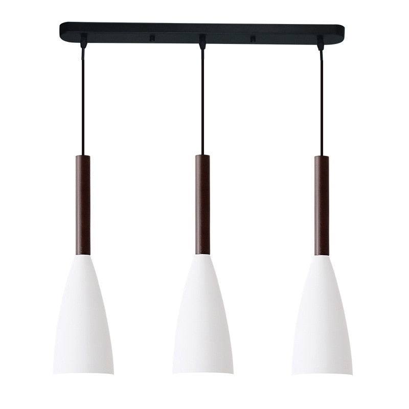 Suspension Scandinave Moderne à 3 Lumières – Design Contemporain avec Corps en Aluminium et Longueur Câble Ajustable