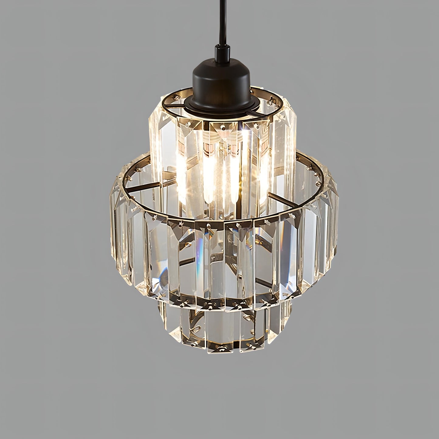 Lampe Plafonnier Cristal en Verre Fernando - Éclairage Élégant pour Hall et Lobby
