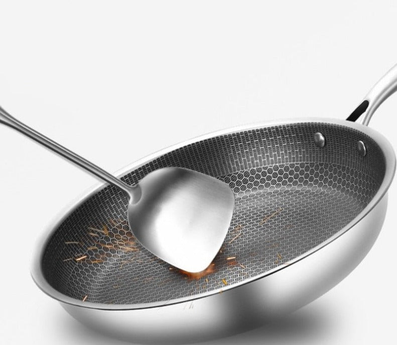 Poêle Antiadhésive en Acier Inoxydable CuisinePro – Cuisson Parfaite et Facile