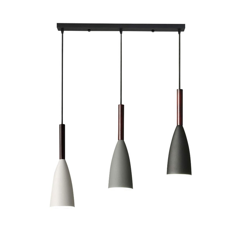 Suspension Scandinave Moderne à 3 Lumières – Design Contemporain avec Corps en Aluminium et Longueur Câble Ajustable