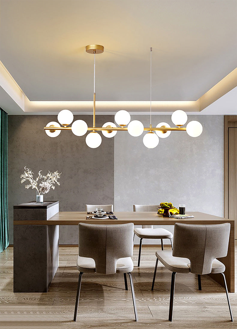 Armature - Pendelleuchte Luxueuse pour Salle à Manger, Élégance Moderne avec Verre et Métal
