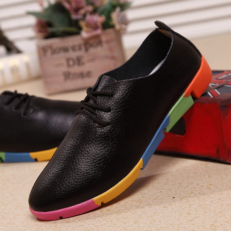 Chaussures en cuir respirant