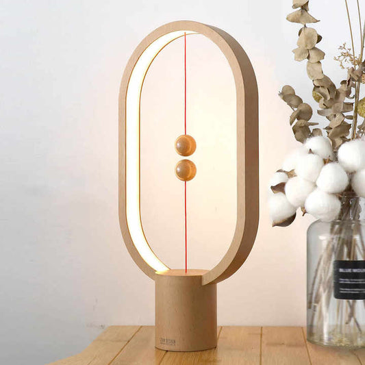Lampe de Table Magnétique - Lampe LED sans Fil, Design Innovant avec Contrôle Magnétique, Idéale pour Décorer et Éclairer