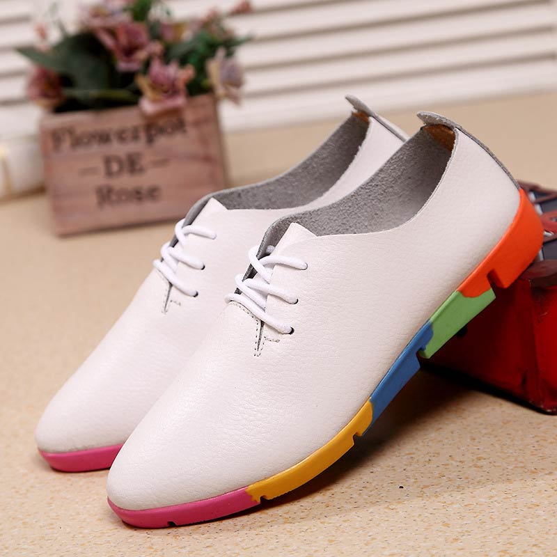 Chaussures en cuir respirant