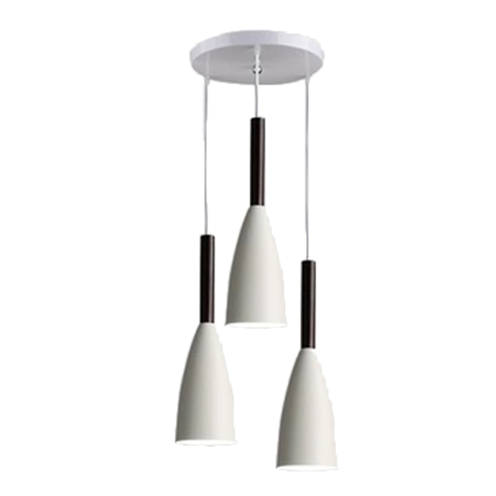 Suspension Scandinave Moderne à 3 Lumières – Design Contemporain avec Corps en Aluminium et Longueur Câble Ajustable
