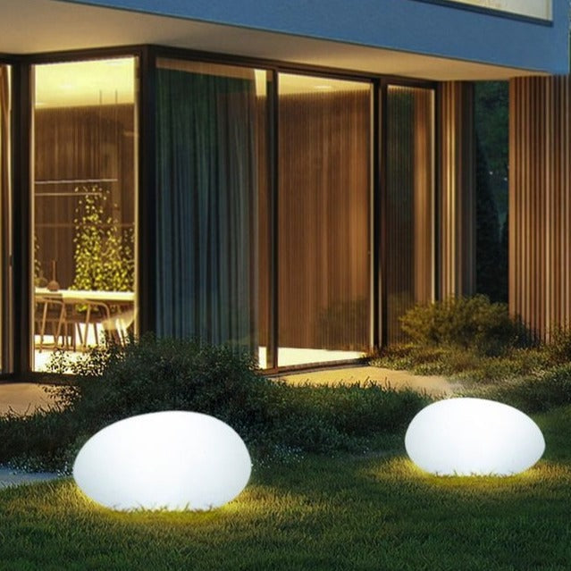 Lampe de Jardin Cobblestone – Éclairage Extérieur Étanche avec Télécommande et 16 Couleurs LED