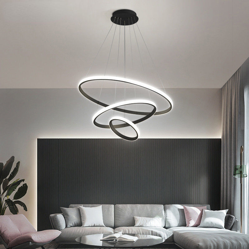 ArishaLight - Plafonnier Moderne avec 3 Anneaux Ajustables, Design Élégant et Fonctionnel